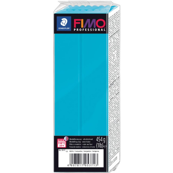 FIMO PROFESSIONAL Modelliermasse, türkis, 454 g