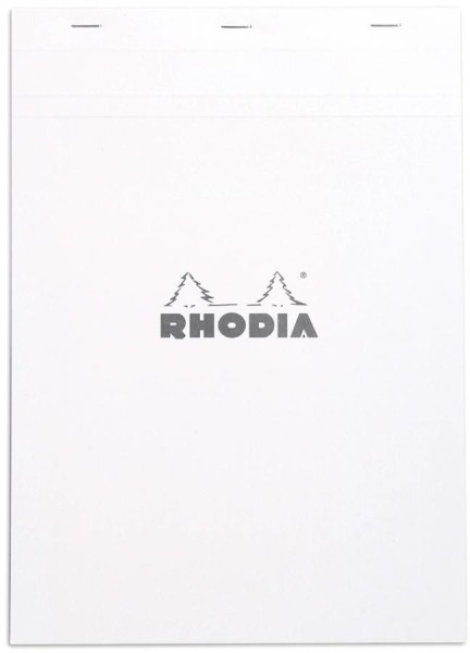 RHODIA Notizblock No. 18, DIN A4, kariert, weiß