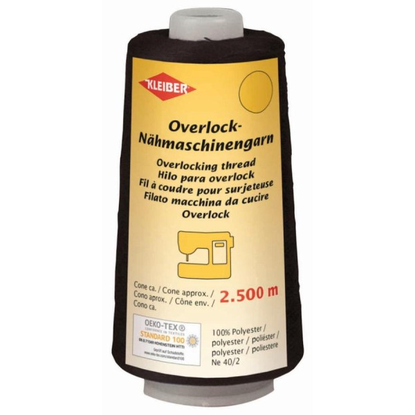 KLEIBER Overlock-Nähmaschinengarn, 2.500 m, dunkelgrau