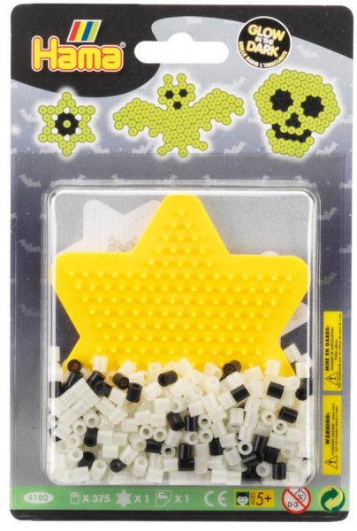 Hama Bügelperlen midi ´Grusel/Glow in the dark´, im Blister