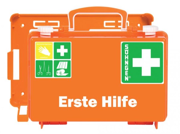 SÖHNGEN Erste-Hilfe-Koffer QUICK-CD, nach DIN 13157, orange