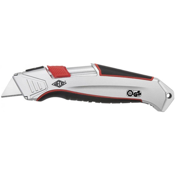 WEDO Safety-Cutter ALU, Klinge: 19 mm, silber/anthrazit/rot