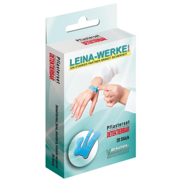 LEINA Pflaster-Set "Detektierbar", 20-teilig, blau