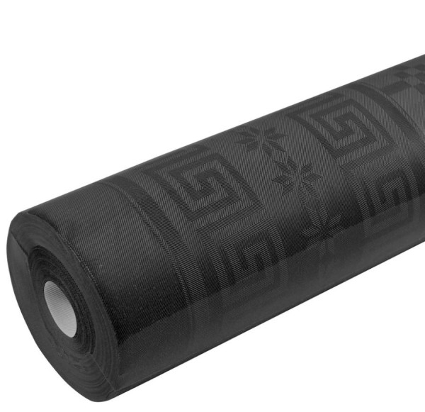 PROnappe Damast-Tischtuch, (B)1,18 x (L)6,0 m, schwarz