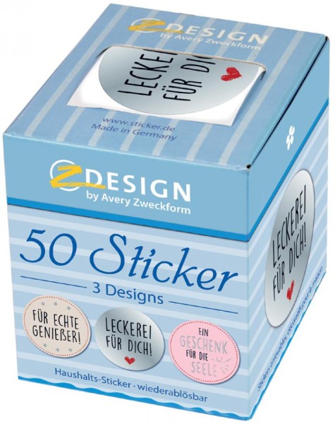 AVERY Zweckform ZDesign Sticker "Für echte Genießer"