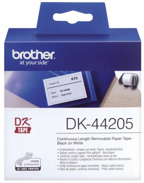 brother DK-44205 Endlos-Etiketten Papier, wiederablösbar
