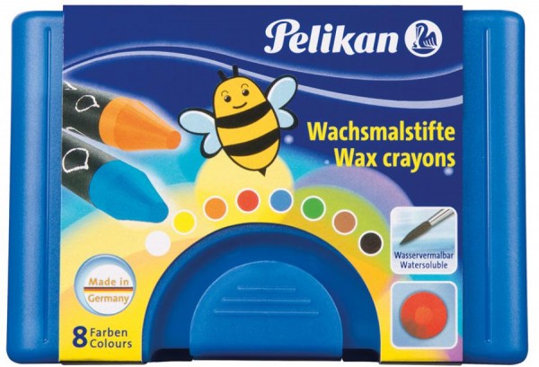 Pelikan Wachsmaler dick 666/8WL, rund, wasservermalbar