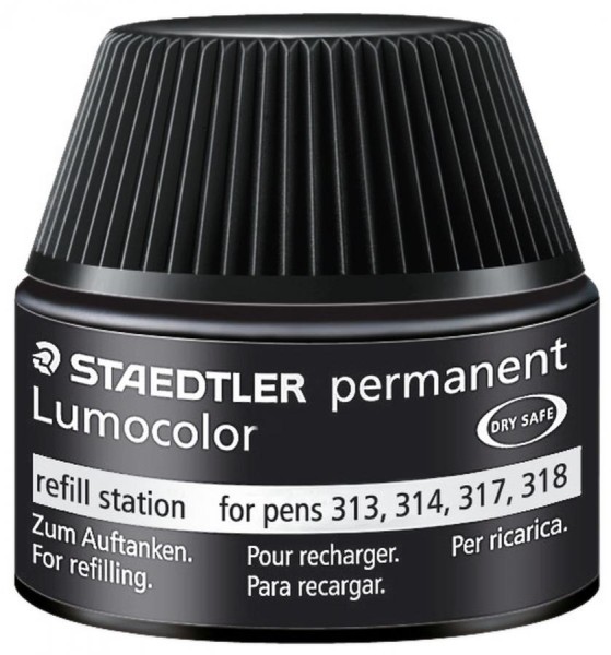 STAEDTLER Lumocolor Refill Station permanent, schwarz