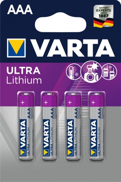 VARTA Lithium Batterie ´ULTRA LITHIUM´, Micro (AAA)
