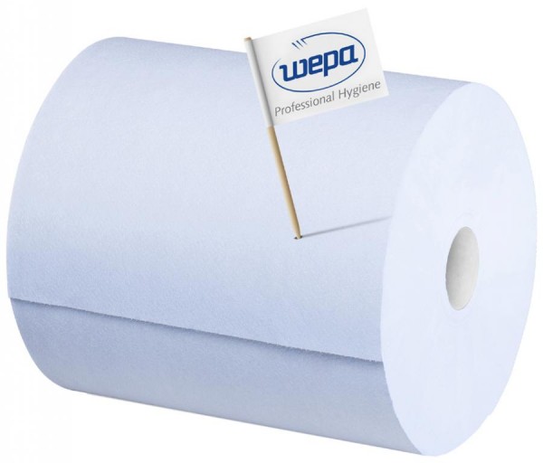 wepa Putzrolle Comfort, 3-lagig, blau, 350 m