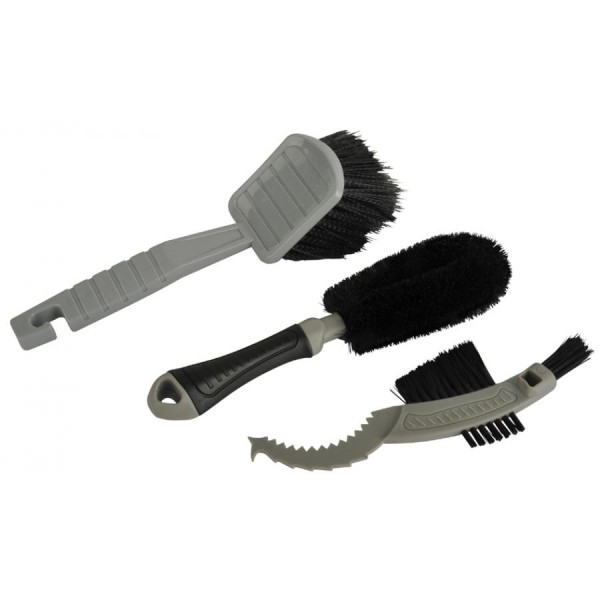 NIGRIN Bike-Care Bürsten-Set, 3-teilig
