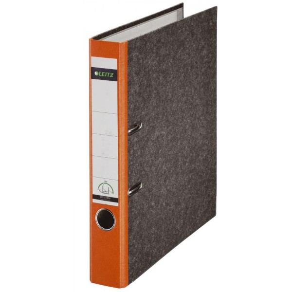 LEITZ Wolkenmarmor-Ordner, 180 Grad, DIN A4, 52 mm, orange