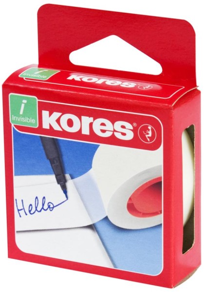 Kores Klebefilm Invisible Tape, 19 mm x 33 m, matt