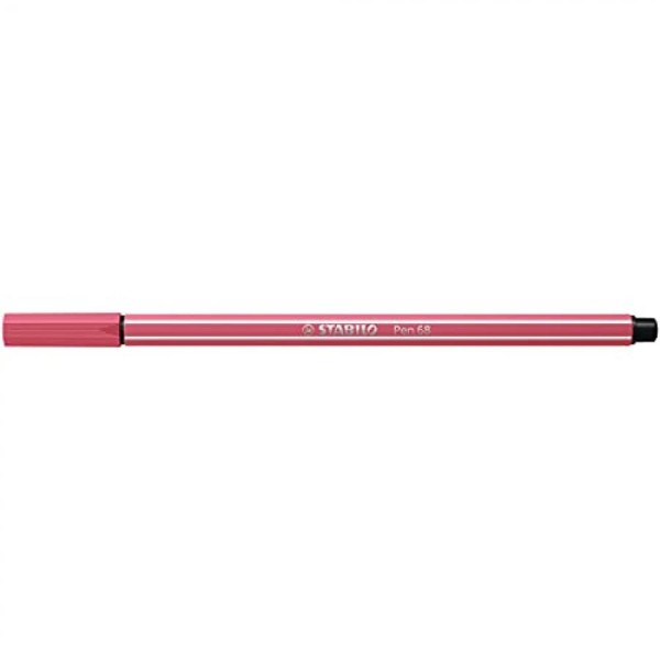 STABILO Fasermaler Pen 68, Strichstärke: 1,0 mm, erdbeerrot