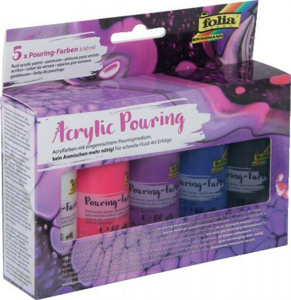 folia Acrylic Pouring-Farbe ´INTENSIV´, farbig sortiert
