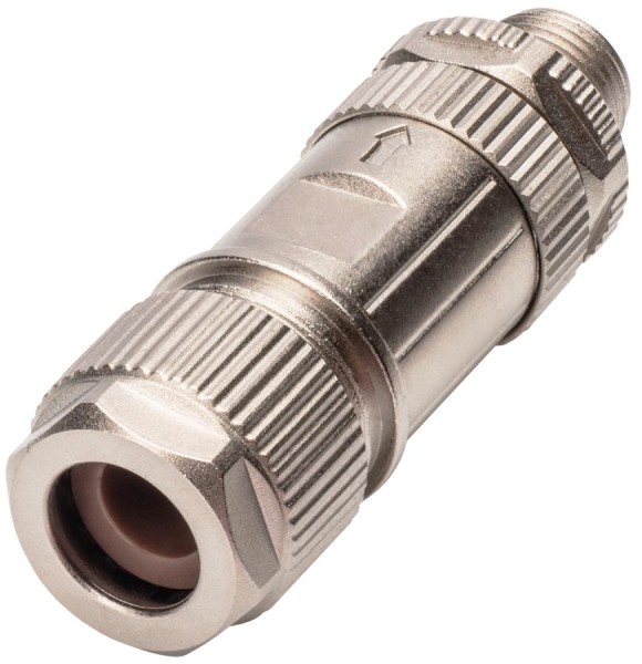 DIGITUS Steckverbinder M12-Stecker X-kodiert, Kat.6A, IP67
