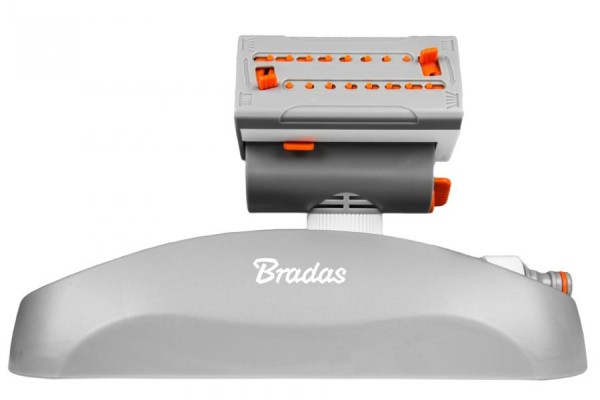 Bradas Turbo-Kreisregner WHITE LINE, grau/weiß/orange