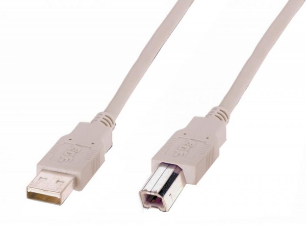 ASSMANN USB 2.0 Anschlusskabel, USB-A - USB-B Stecker, 1,8 m