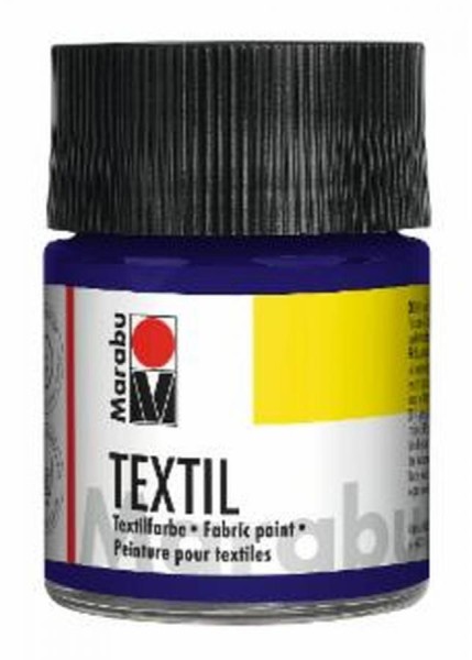 Marabu Textilfarbe ´Textil´, dunkelblau, 50 ml, im Glas