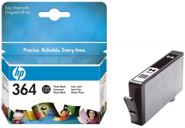 Original Vivera Tinte hp 364 (CB317EE) für hp, foto schwarz