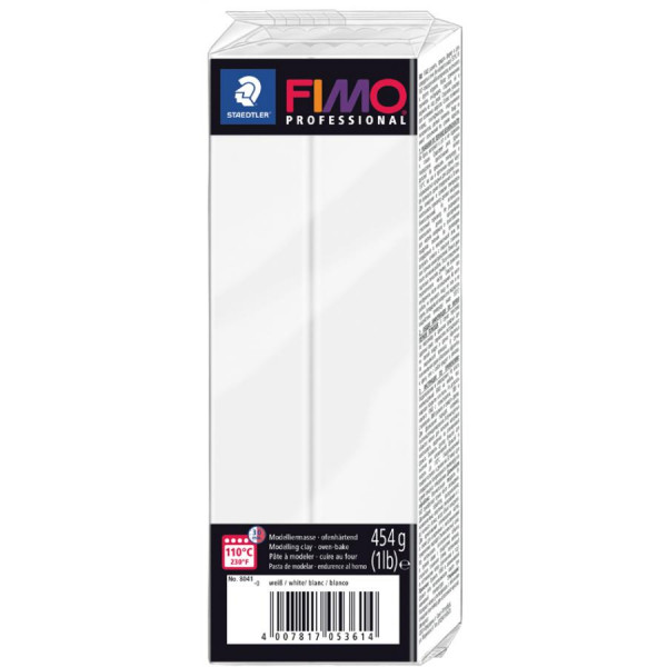 FIMO PROFESSIONAL Modelliermasse, weiß, 454 g