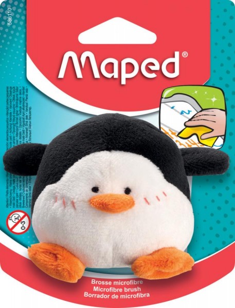 Maped Plüschtier-Tafelschwamm ´Pinguin´, schwarz/weiß