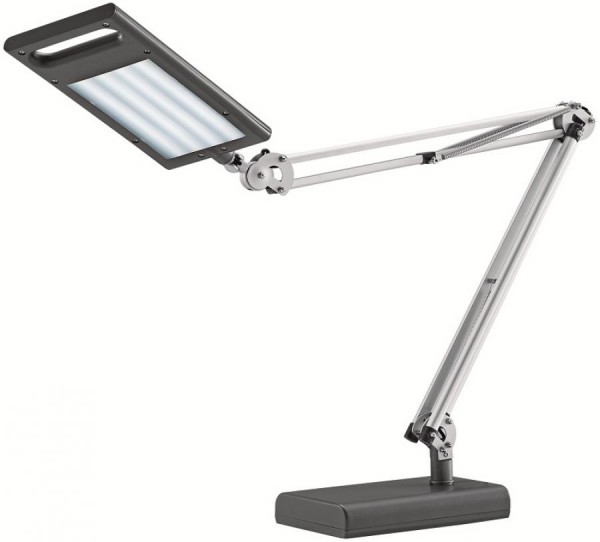 Hansa LED-Arbeitsleuchte 4 Work, anthrazit, mit Fuß u Klemme