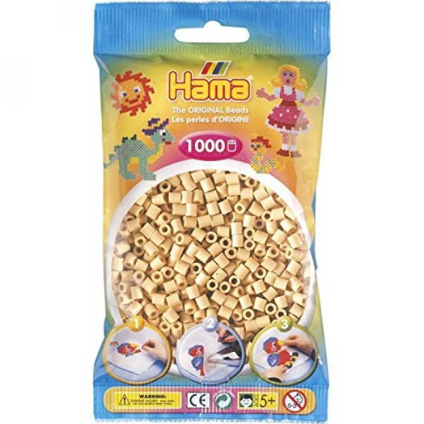 Hama Bügelperlen midi, beige, im Beutel