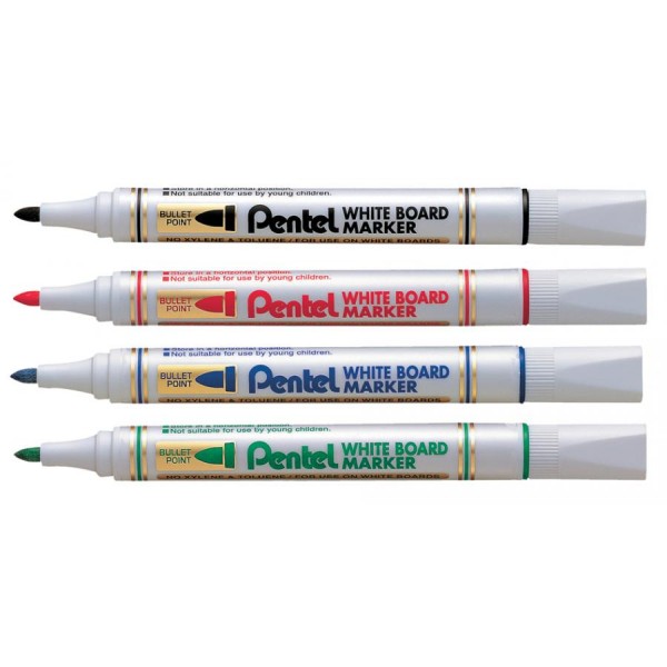 Pentel Whiteboard-Marker MW85, Rundspitze, rot