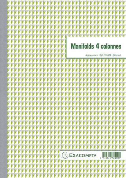 EXACOMPTA Formularbuch 4 Spalten, 297 x 210 mm