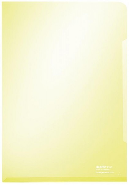 LEITZ Sichthülle Super Premium, A4, PVC, gelb, 0,15 mm