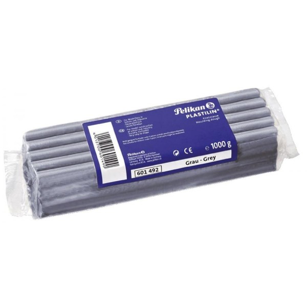 Pelikan Qualitäts-Knetmasse Plastilin, grau