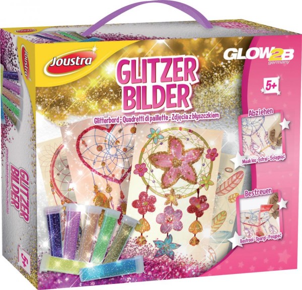 Joustra Kreativ- & Bastelset ´GLITZER BILDER´, im Koffer