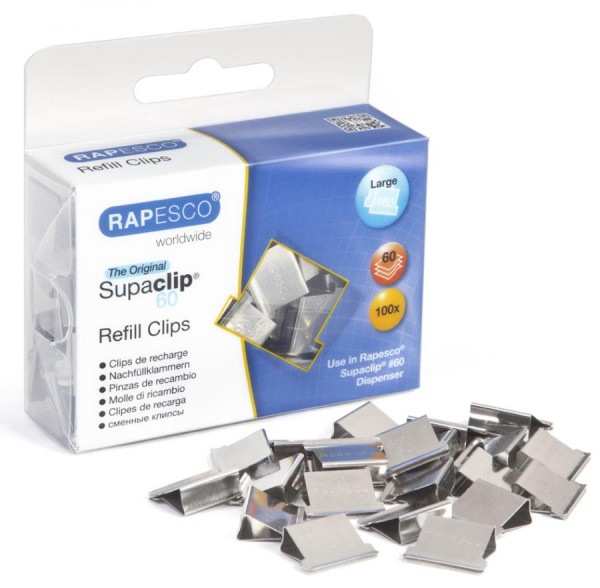 RAPESCO Dokumentenclip-Spender Supaclip 60, transparent