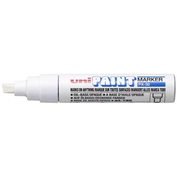 uni-ball Permanent-Marker PAINT (PX-30), weiß