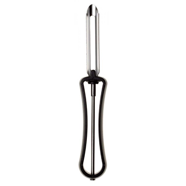GastroMax Sparschäler, bewegliche Klingen, schwarz/Edelstahl