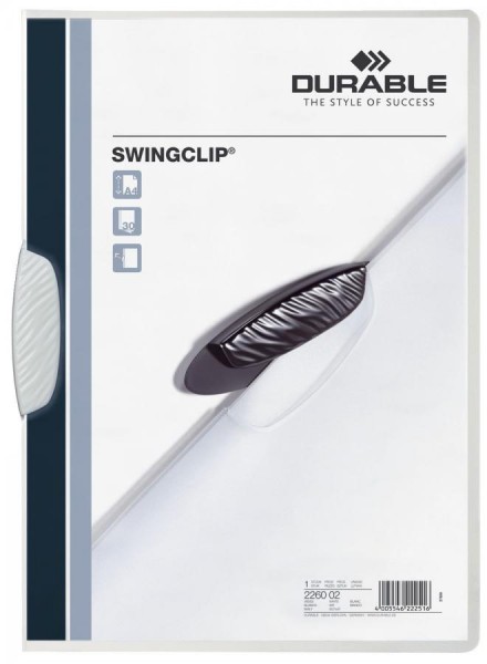 DURABLE Klemmhefter SWINGCLIP, DIN A4, Clip weiß