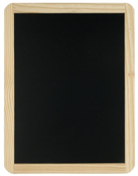 JPC Schreibtafel, blanko, (B)400 x (H)600 mm, schwarz