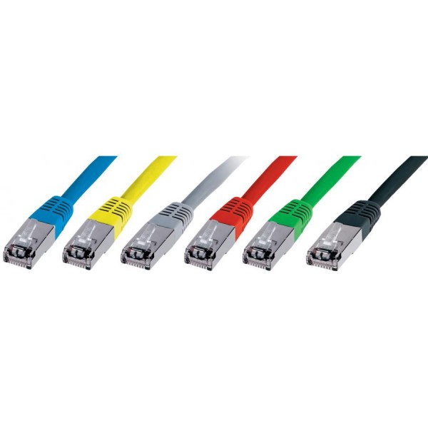 DIGITUS Patchkabel Premium, Kat. 5e, SF/UTP, 1,0 m, grau