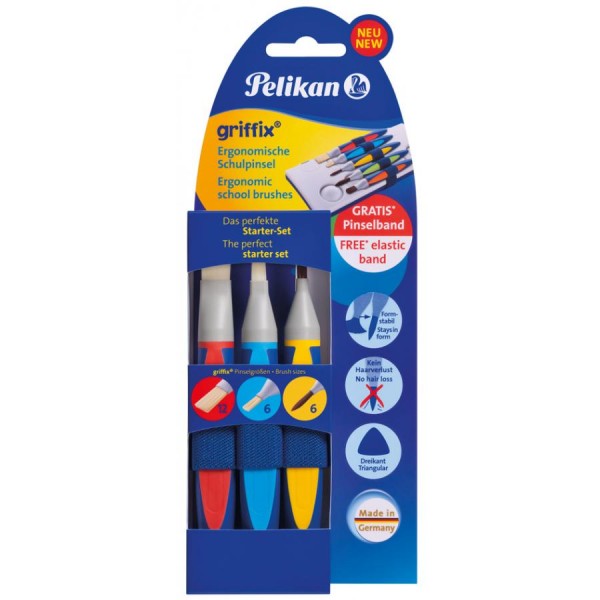 Pelikan griffix Schulpinsel-Starter-Set, 3-teilig