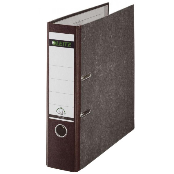 LEITZ Wolkenmarmor-Ordner, 180 Grad, DIN A4, 80 mm, braun