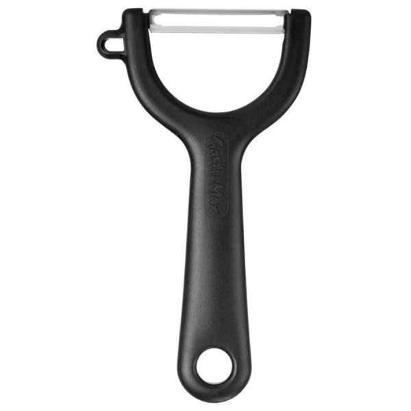 GastroMax Sparschäler, schwarz/Edelstahl