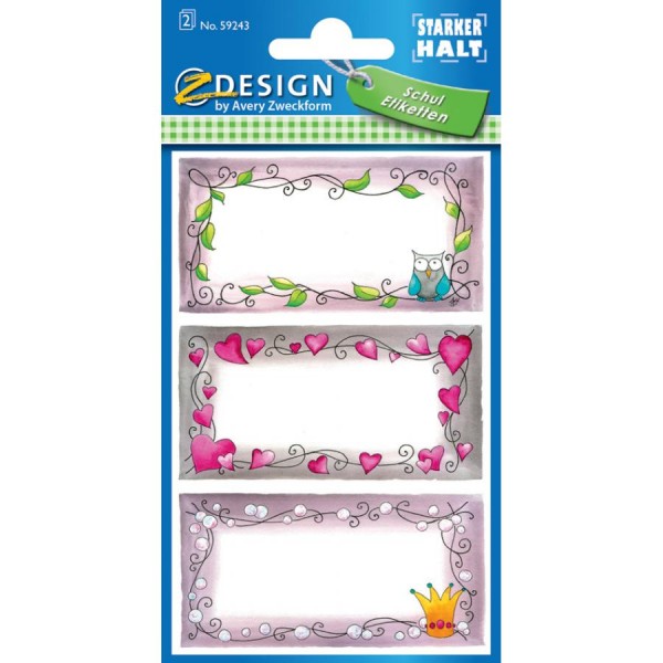 AVERY Zweckform ZDesign Buchetiketten ´Eule´