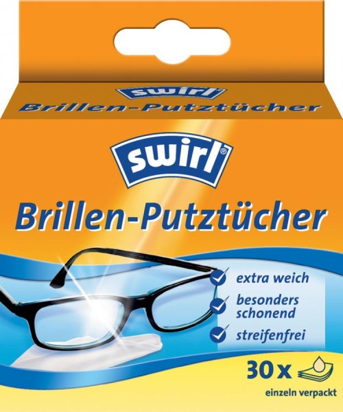 swirl Brillen-Putztücher, 30er Großpackung