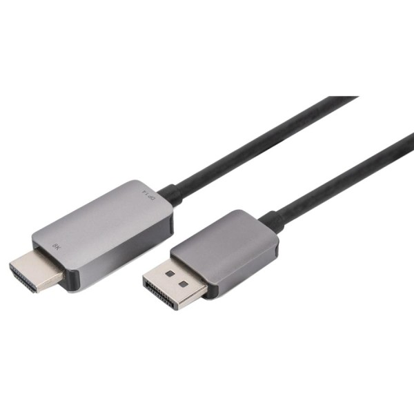 DIGITUS DisplayPort Adapterkabel, DP - HDMI Typ A, 8K, 1,0 m