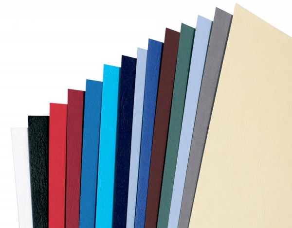 GBC Einbanddeckel LeatherGrain, DIN A4, 250 g/qm, königsblau