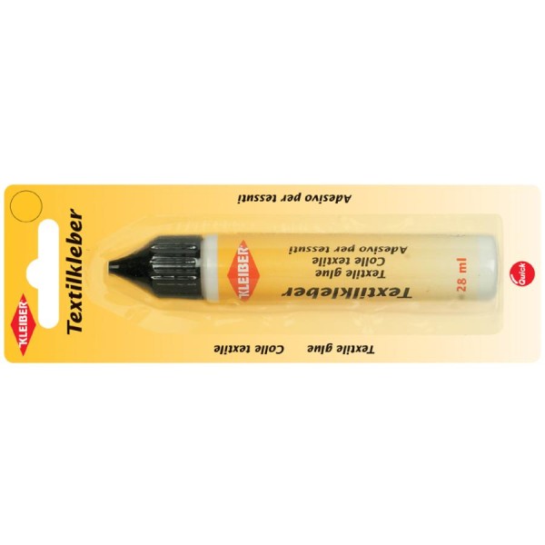 KLEIBER Textilkleber, transparent, 28 ml Tube, Blister