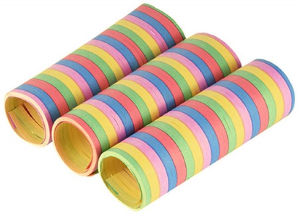 PAPSTAR Luftschlangen ´Stripes´, aus Papier, 5 Farben