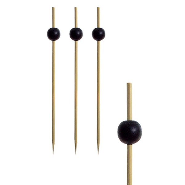 PAPSTAR Fingerfood-Spieße ´Black Pearl´, Länge: 125 mm