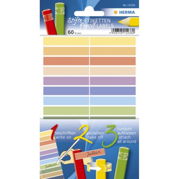 HERMA Stift-Etiketten HOME, 40 x 46 mm, farbig sortiert